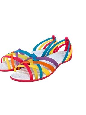 Crocs Isabella Rainbow Huarache Jelly Sandals – Women’s Sz 9